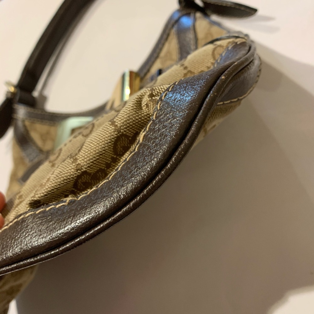 Gucci Hobo Queen Bow Guccisimma Logo Shoulder Bag - Picture 11 of 15